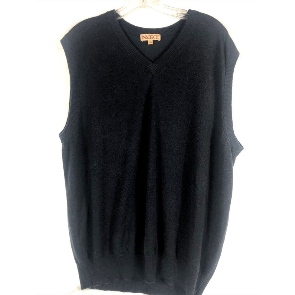 INseRCH Men’s Black Vest Size 2X Large